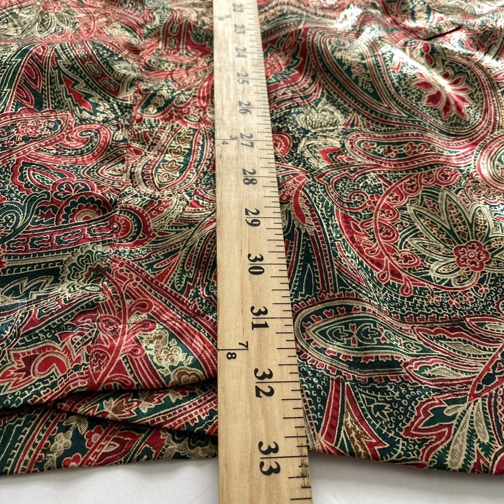 Vintage Victoria's Secret Womens Paisley Kimono‎ Robe Satin Size O/S Boho Chic